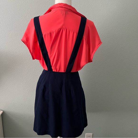 Vintage Pinafore Overall Dress Dark Academia Schoolgirl Preppy size S - Picture 4 of 5